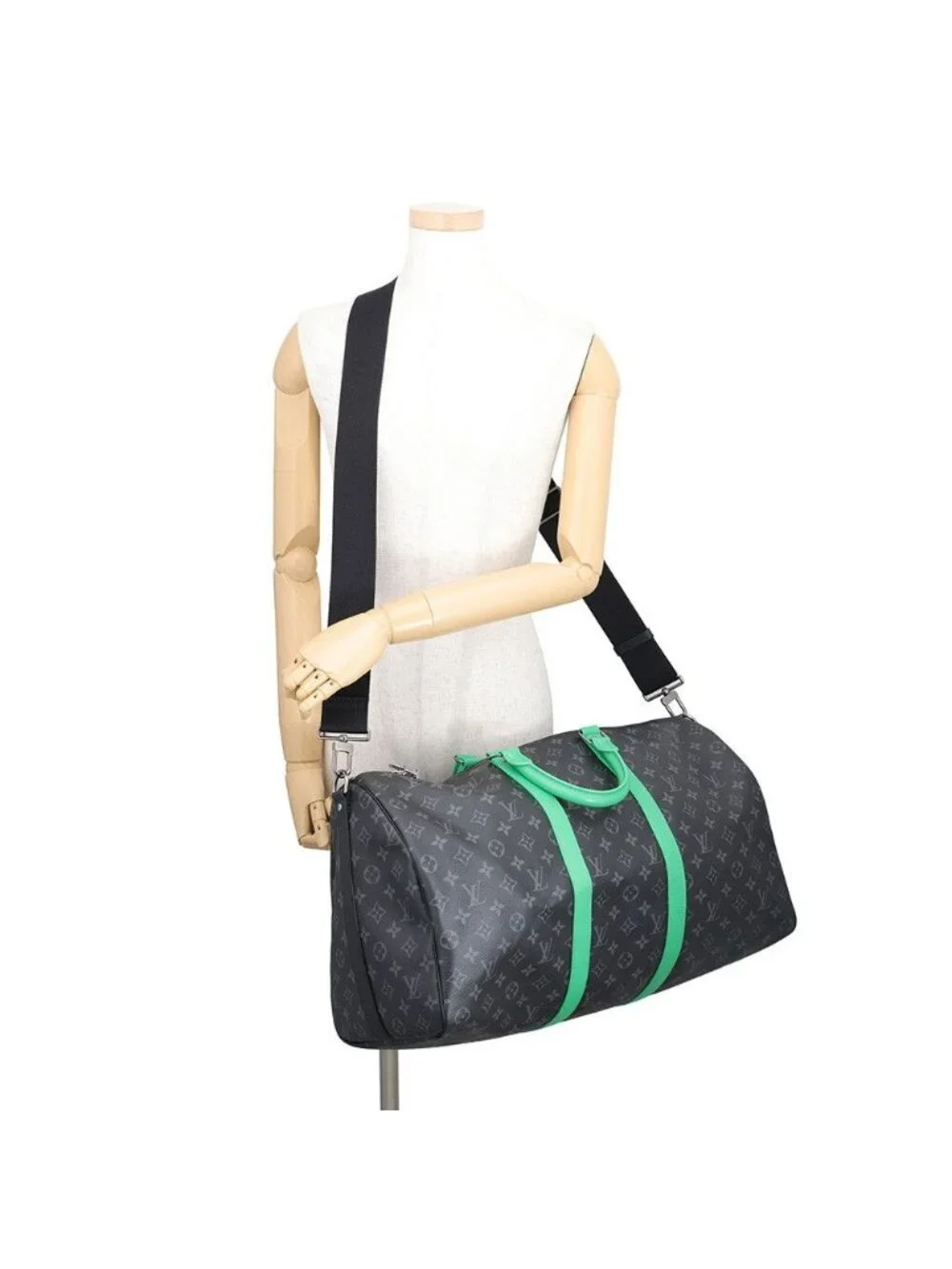 Louis Vuitton Boston Bag Monogram Eclipse Keepall Bandouliere 50 Black